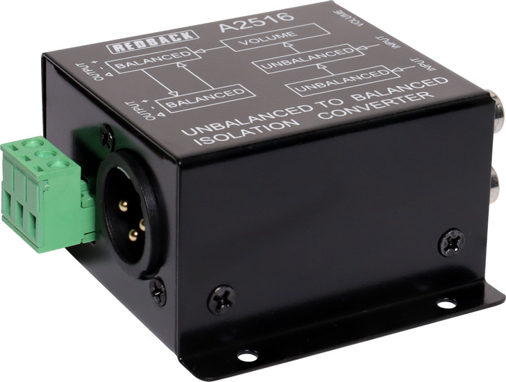 Redback Unbalanced To Balanced Converter XLR-RCA / Screw Term.