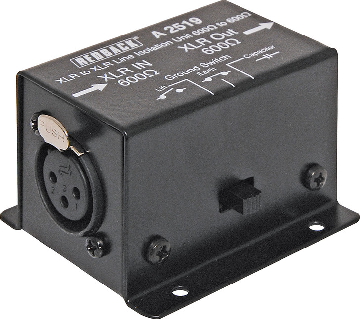 Redback Line Isolation Transformer 600 ohms to 600 ohms XLR