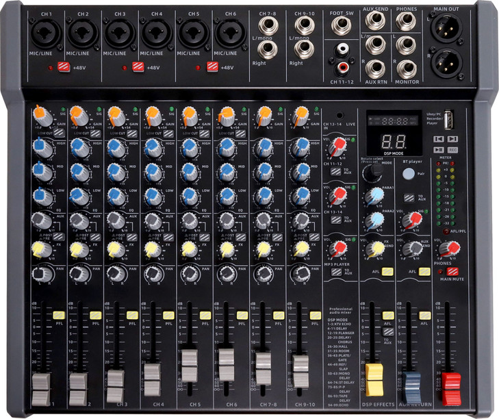 Redback 16 Channel Mixing Desk With USB Playback