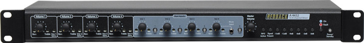Redback 4+4 Channel Public Address (PA) Mixer