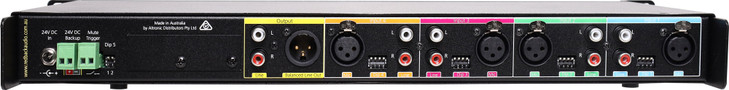 Redback 4 Input PA Mixer With Fire Muting