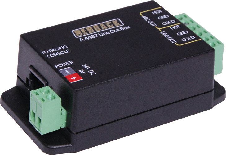 Redback Line Out Box To suit A4660 Redback Paging Console