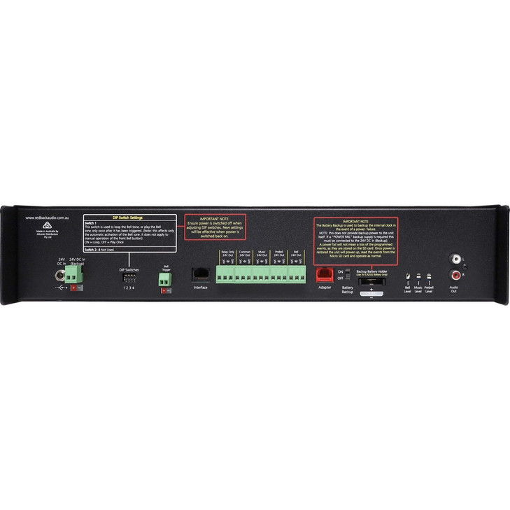 Redback Yearly Programmable School Timer