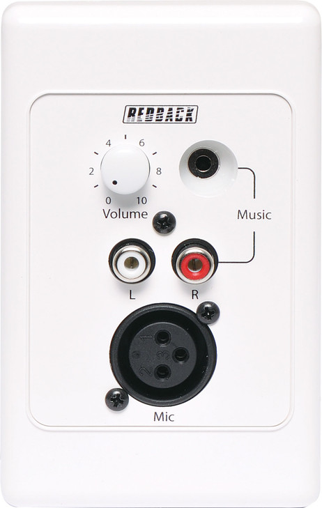 Redback Microphone/Line Pre Amplifier Wallplate