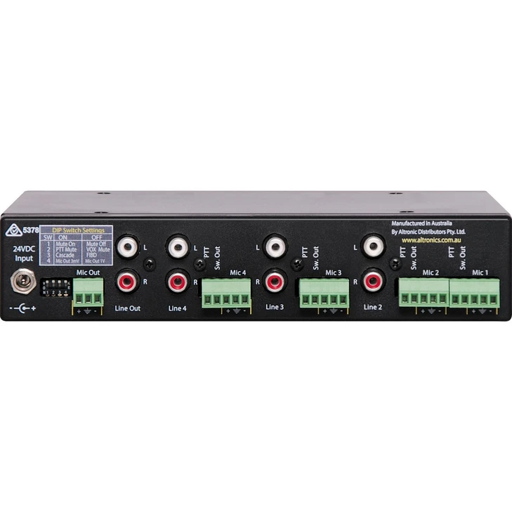 Redback 4 Input 3 Tier Priority Mixer