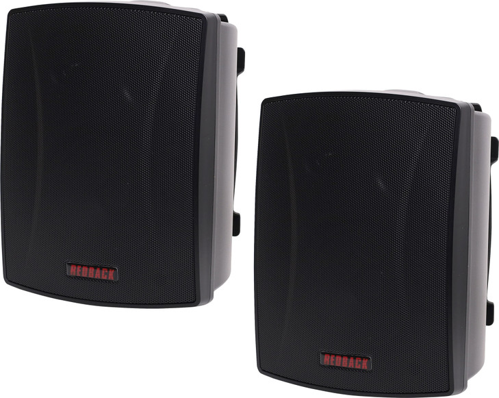 Redback 45W 8 Ohm Black Wall Mount Speaker Pair