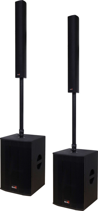 Biema 1000W PA Column Speaker with Subwoofer Pair