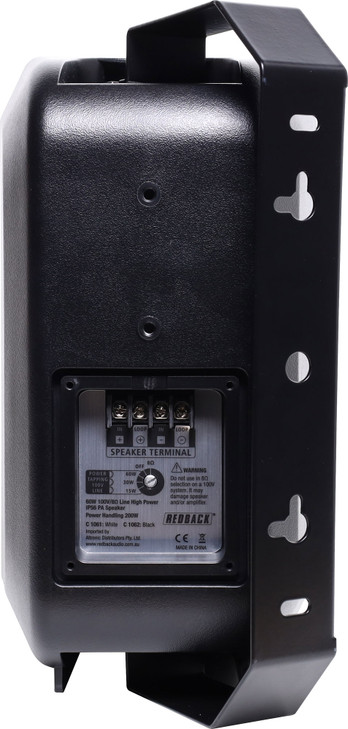 Redback High Power 60W IP56 100V Black PA Speaker