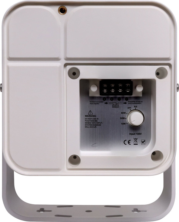 Redback 60W IP55 100V / 8 Ohm White PA Speaker
