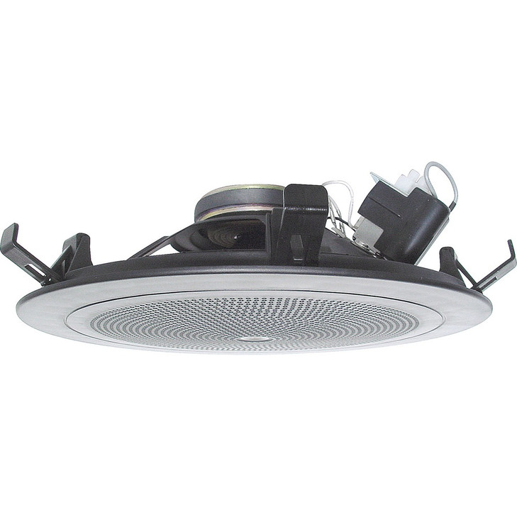 One-Shot 200mm (8") 5W 100V Black One-Shot Ceiling Speaker