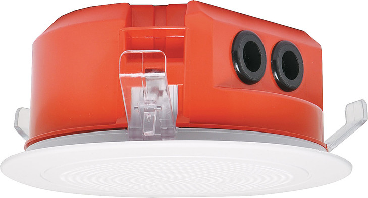 One-Shot 100mm 100V 5W Ceiling EWIS Speaker White Grille