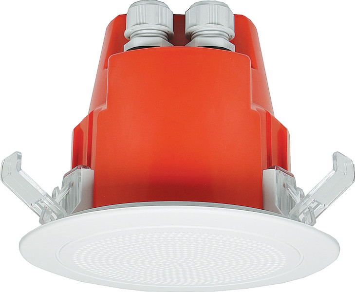 One-Shot 100mm 100V 5W Ceiling EWIS Speaker White Plastic Grille