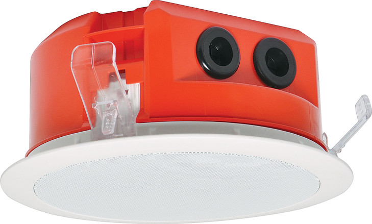 One-Shot 100mm 100V 5W Ceiling EWIS Speaker White Metal Grille