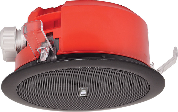 One-Shot 100mm 100V 5W Ceiling EWIS Speaker Black Metal Grille