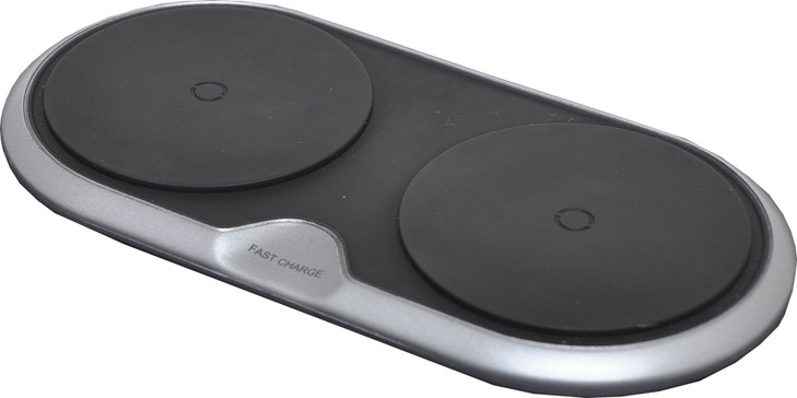 Powertran QI Wireless Dual Phone Fast Charging Pad