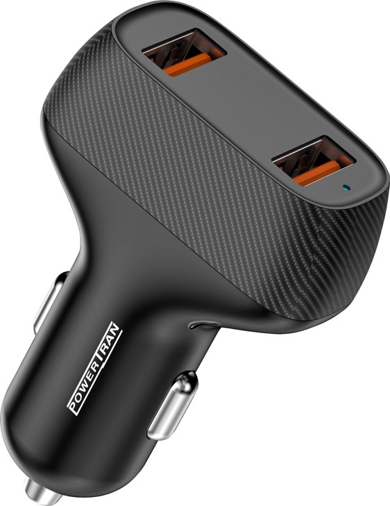 Powertran QC3.0/36W Dual USB Car Charger