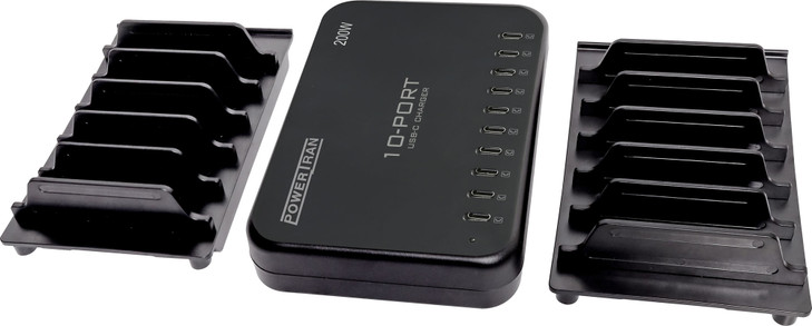 Powertran 10 Port 200W USB Type-C Charging Station