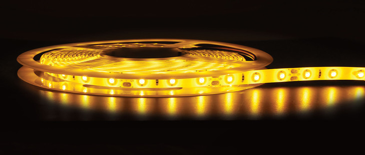 Genlamp IP65 3528 Yellow 12 Volt LED Strip Light 5m