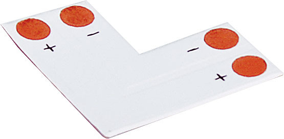 Genlamp L Shape Strip For Single Colour 5050 Chip LED Strips - 4pk