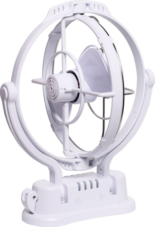 Powerhouse Caravan Fan 360 Degree 12V/24V DC White
