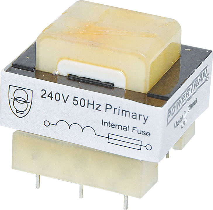 Powertran 3VA 7.5+7.5V PCB Transformer