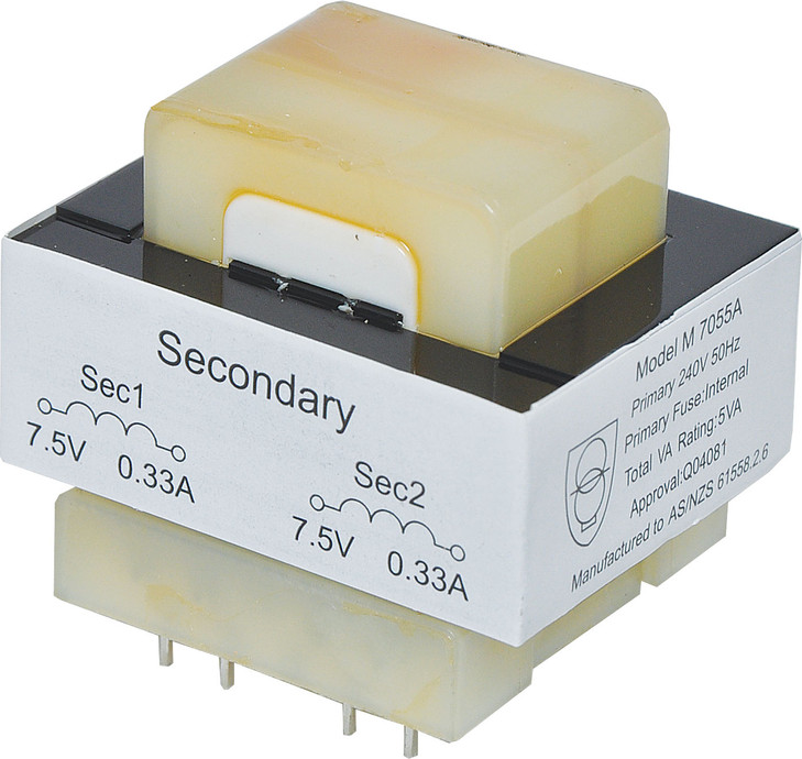 Powertran 5VA 7.5+7.5V PCB Transformer