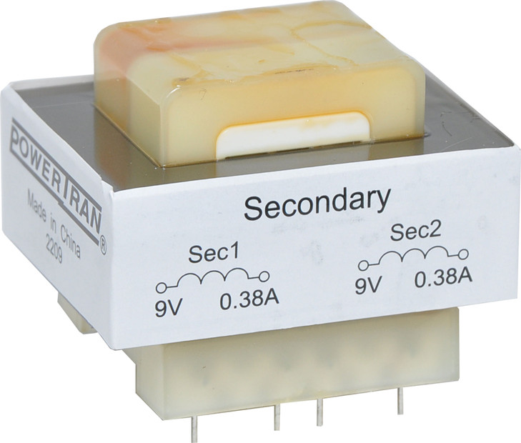 Powertran 7VA 9+9V PCB Transformer