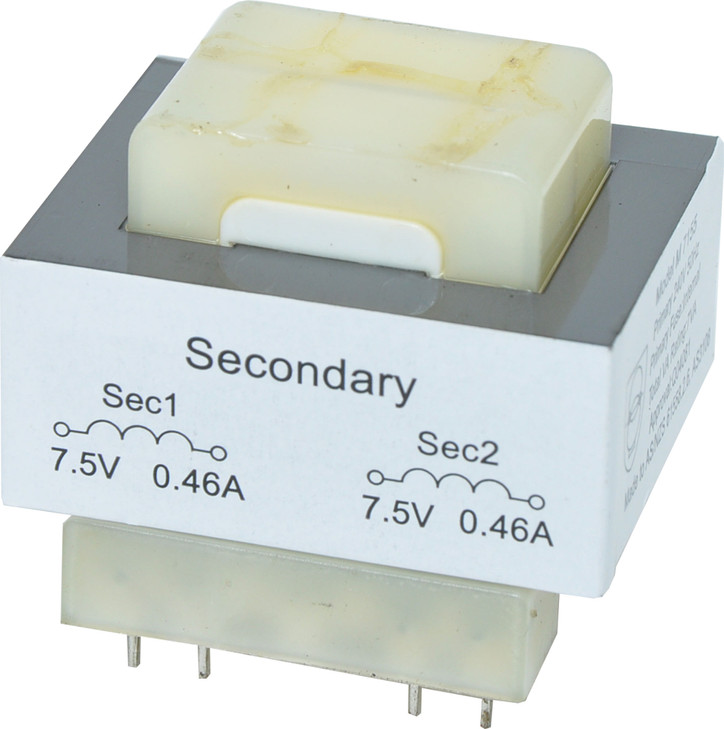 Powertran 7VA Compact 7.5+7.5V PCB Transformer
