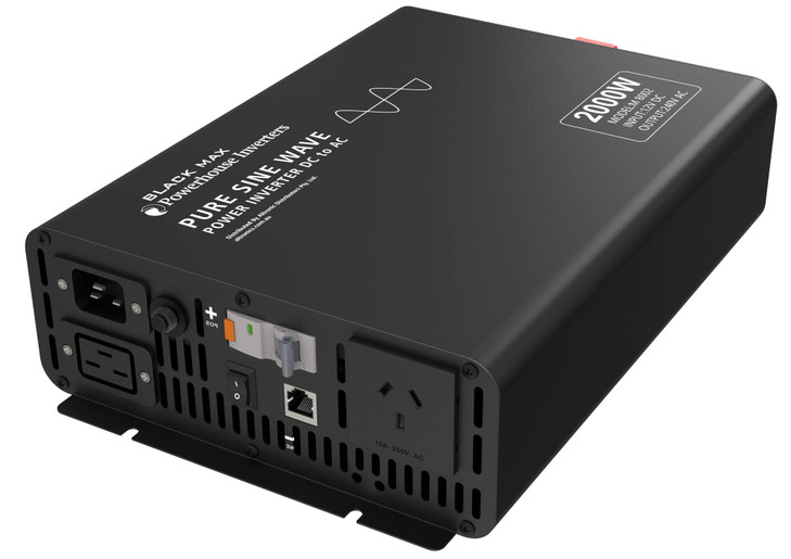 Powerhouse 2000W 12V DC to AC Pure Sine Wave Power Inverter with AC Transfer