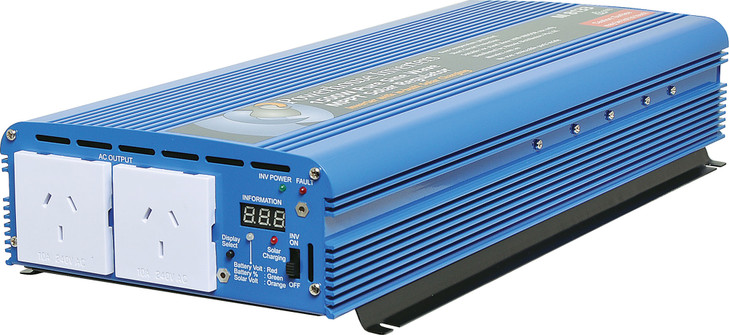 Powerhouse 1500W 12V To 240V Pure Sine Wave Inverter & Solar Charger