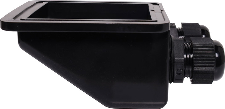 Dual Gland Solar Cabling Entry Point - Black