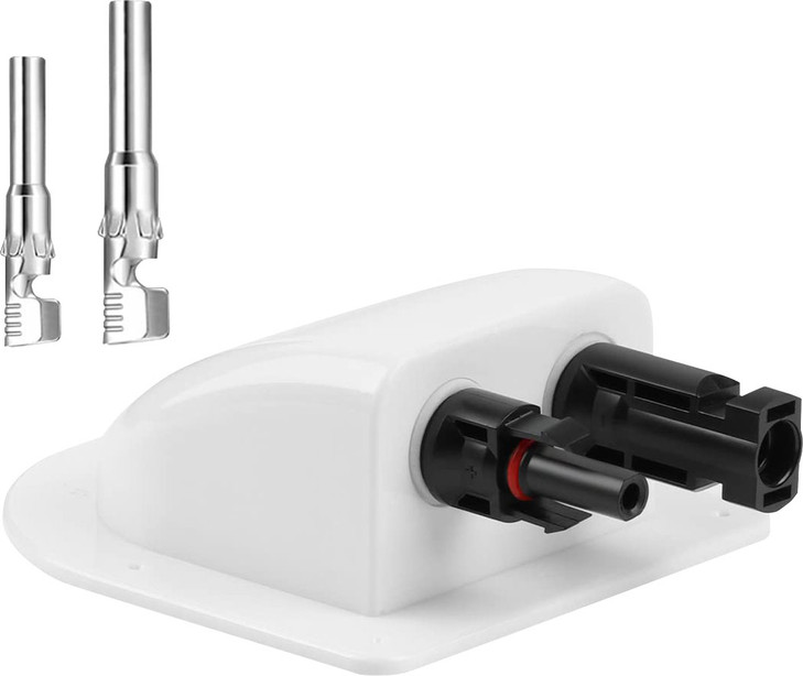 Dual MC-4 Solar Cabling Entry Point - White