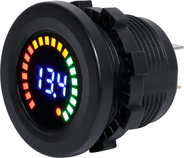Panel Mount 12/24V DC Volt Meter With Graph