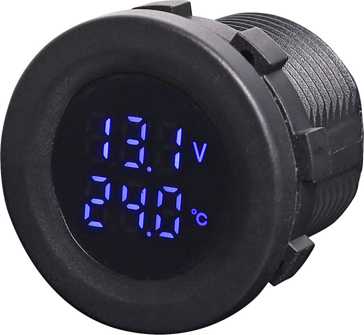 Panel Mount Volt Meter & Thermometer