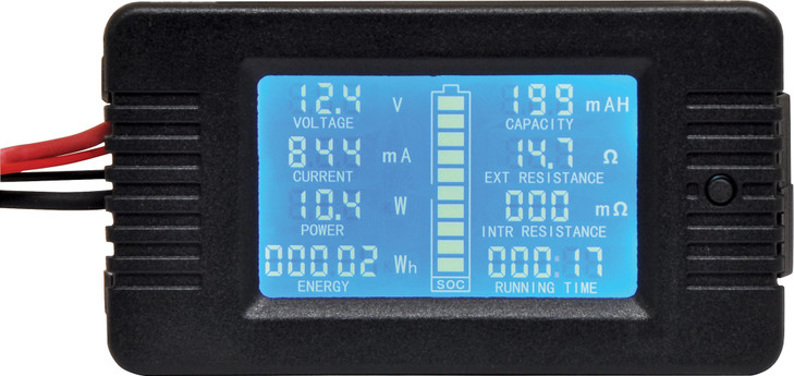 Powerhouse Panel Mount Multi-Function Digital Power Meter with 200A Shunt