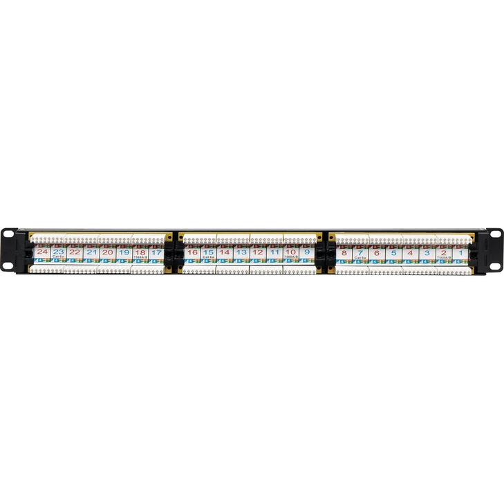 24 Port 1RU Cat6A Patch Panel