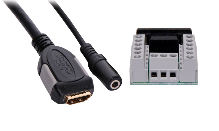 Dynalink HDMI VGA, 3.5mm, Wallplate Flyleads and terminal