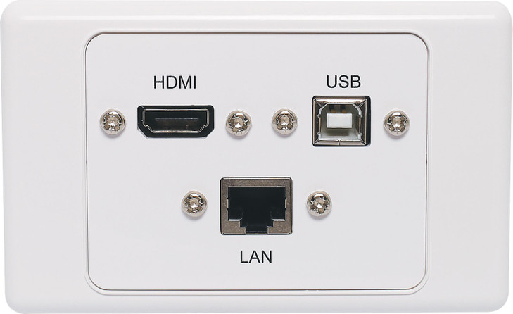 Dynalink RJ45 Cat6, USB Type B & HDMI Fly Lead Wallplate