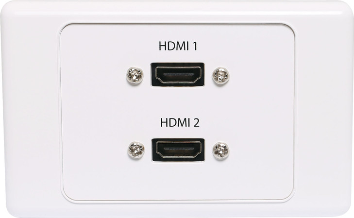 Dynalink Dual HDMI Wallplate with Flyleads