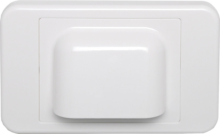 Dynalink White Slimline Shovel Nose Wallplate