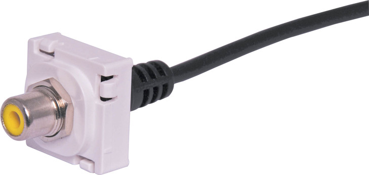 Dynalink Yellow RCA to Flylead Clipsal Clip-In Mechanism