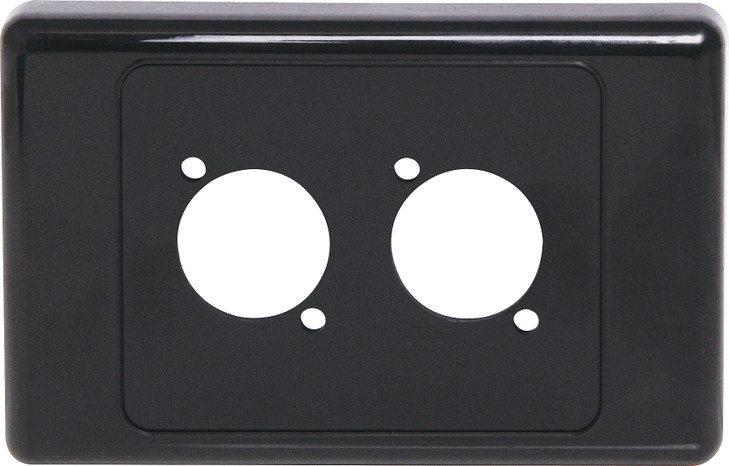 Black Wallplate For Dual D Series Connectors