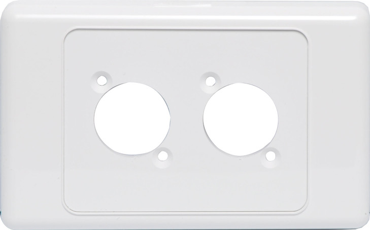 Wallplate For Dual D Series Connectors (Countersunk)