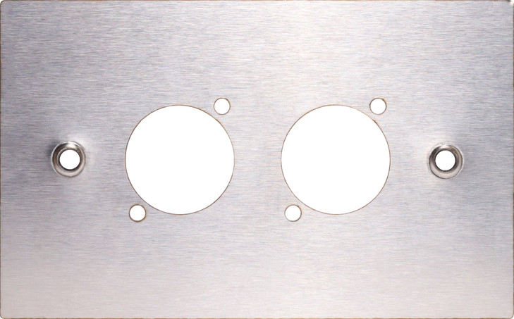 Stainless Steel Wallplate For Dual D Series Connectors