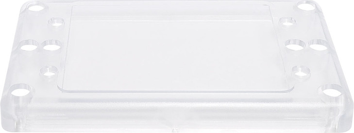 Altronics Clear/White Dual Cover Blank Wallplate