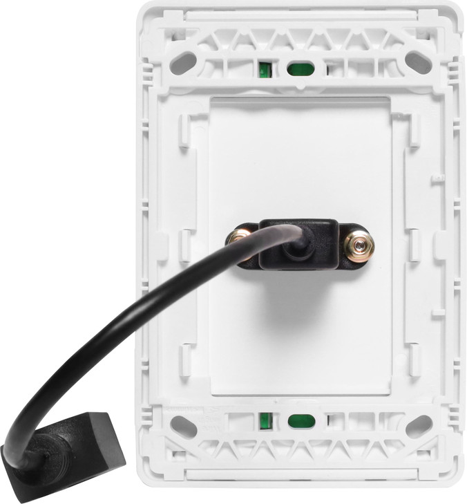USB A Vertical Wallplate With Flyleads - Clipsal Pro