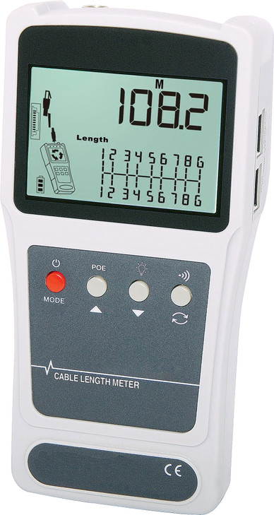 Network and Coaxial Cable Length Tester With Probe