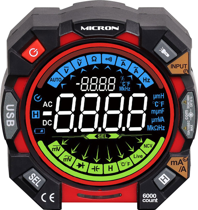 Micron 6000 Count Autoranging Digital Multimeter