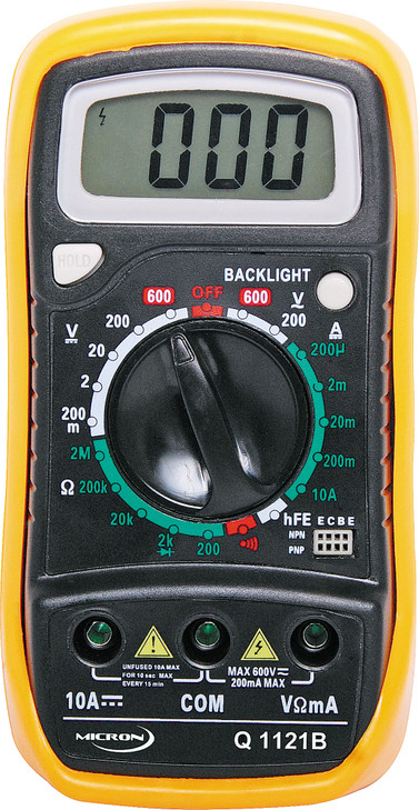 Micron 19 Range Digital Multimeter With Data Hold