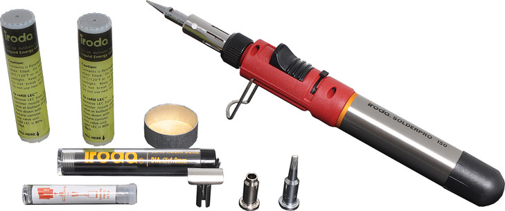 Iroda Solderpro 150 125W Gas Soldering Iron Kit - Cartridge Powered